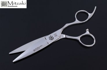 Mitzaki Niioky600steel (6.0 Zoll) , geschmiedete Schwertklinge, perfekte Scliceschere, robuste Scherenblätter aus 440C Japan-Stahl, für alle Schnitttechnikeken bestens geeignet, incl. Zubehör